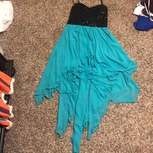 Strapless High Low Formal Dress